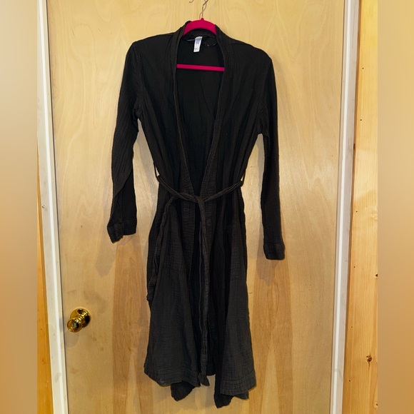 Stars Above Textured Gray Robe - Picture 1 of 3